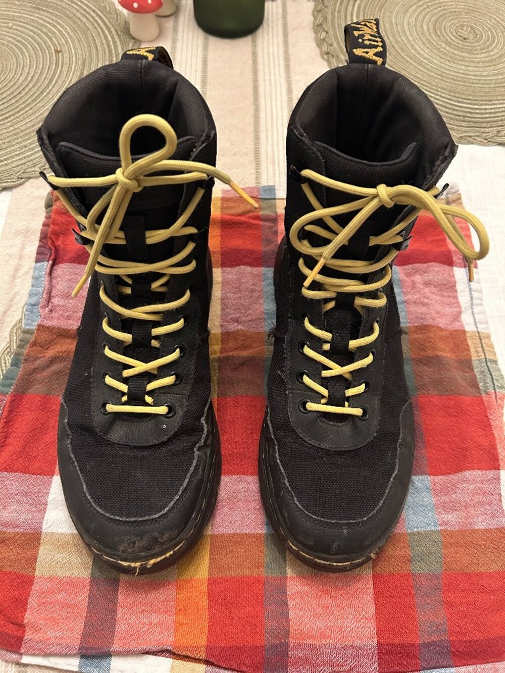 Doc Marten's Canvas Combat Boots W8.5